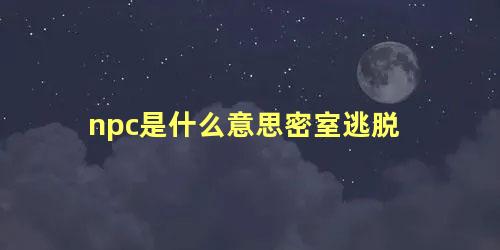 npc是什么意思密室逃脱