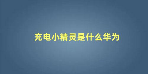 充电小精灵是什么华为