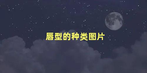 唇型的种类图片