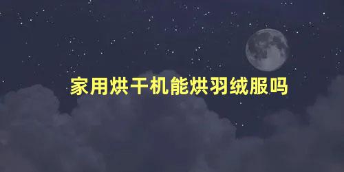 家用烘干机能烘羽绒服吗