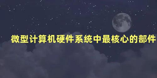 微型计算机硬件系统中最核心的部件是存储器对不对