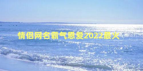 情侣网名霸气恩爱2022最火