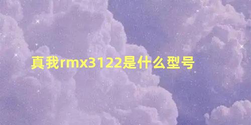 真我rmx3122是什么型号