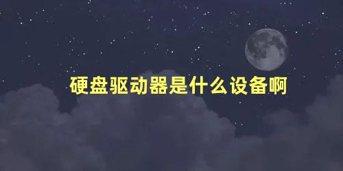 硬盘驱动器是什么设备啊