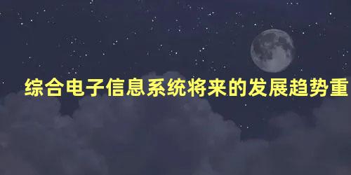 综合电子信息系统将来的发展趋势重点是