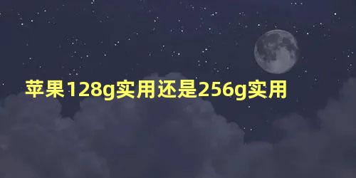 苹果128g实用还是256g实用