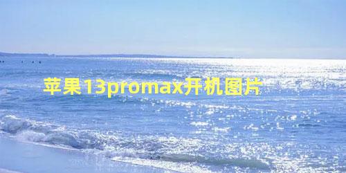 苹果13promax开机图片