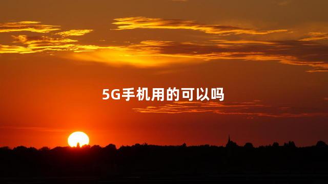 5G手机用的可以吗