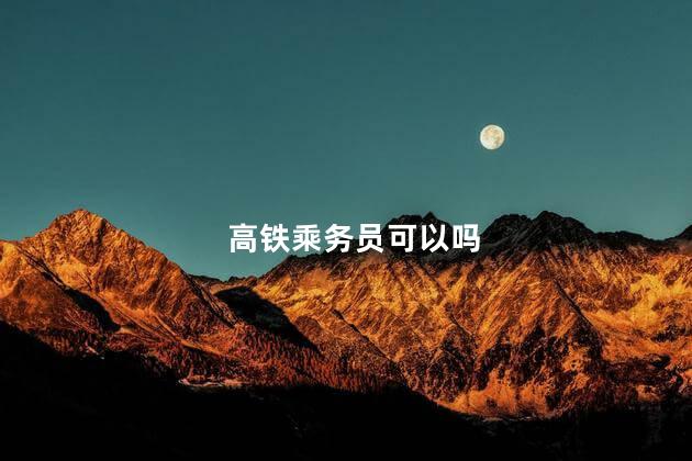 高铁乘务员可以吗