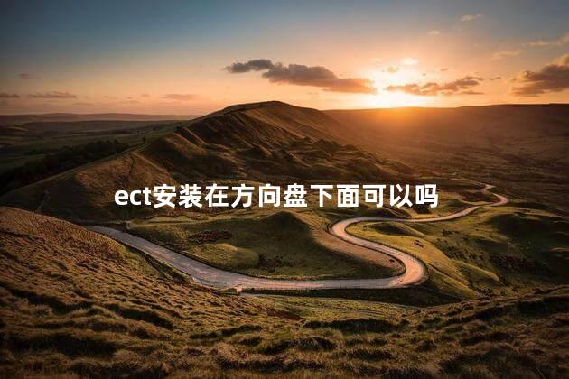 ect安装在方向盘下面可以吗