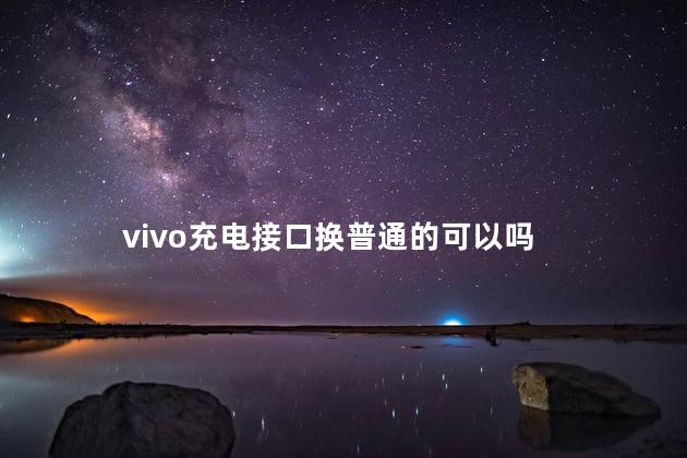 vivo充电接口换普通的可以吗