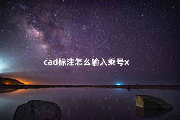 cad标注怎么输入乘号x