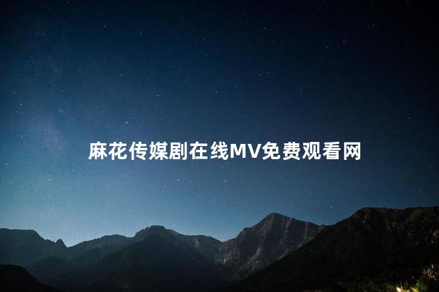 麻花传媒剧在线MV免费观看网