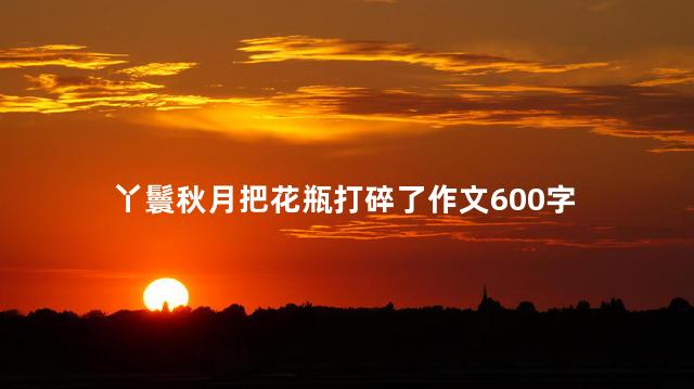 丫鬟秋月把花瓶打碎了作文600字